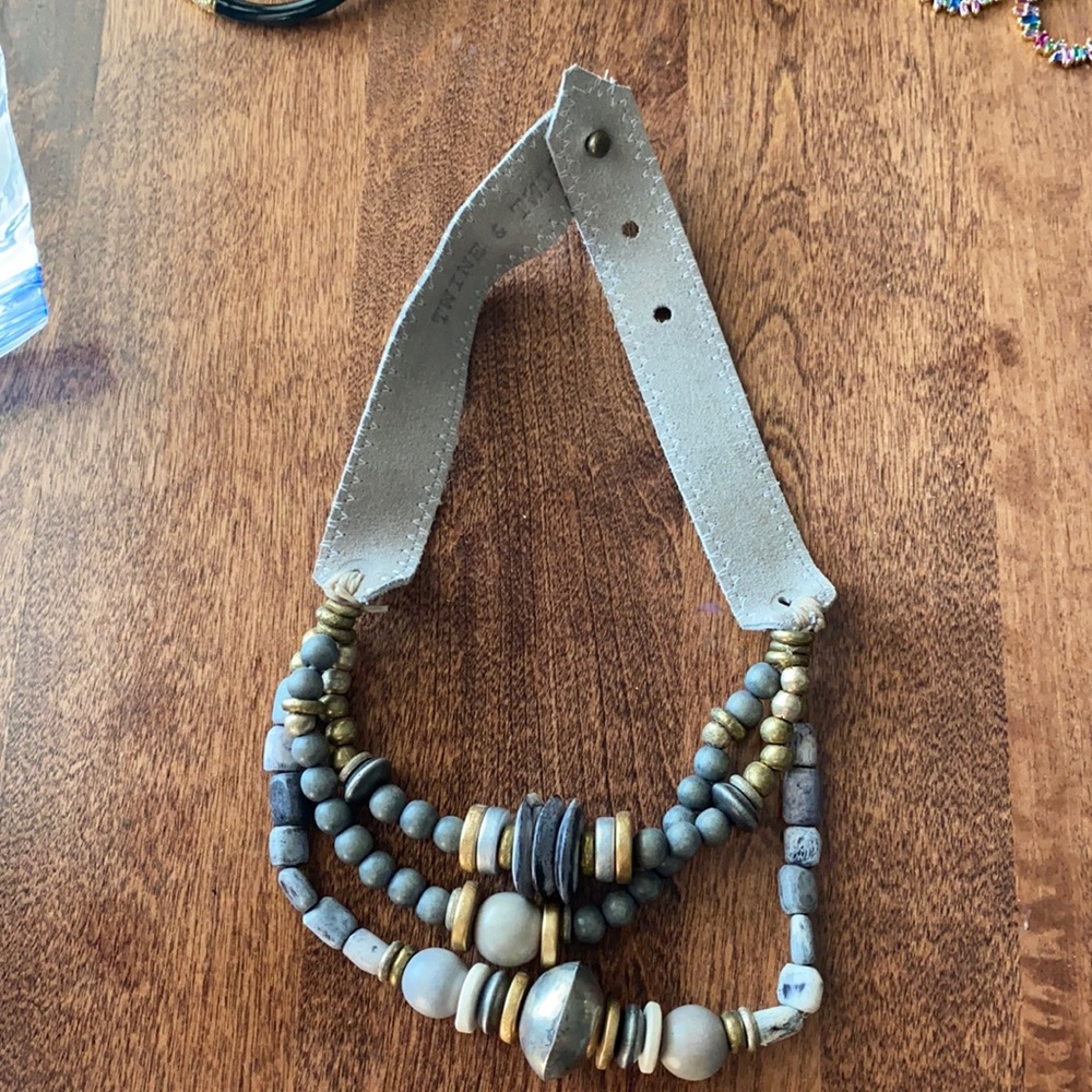 Twine and twig necklace